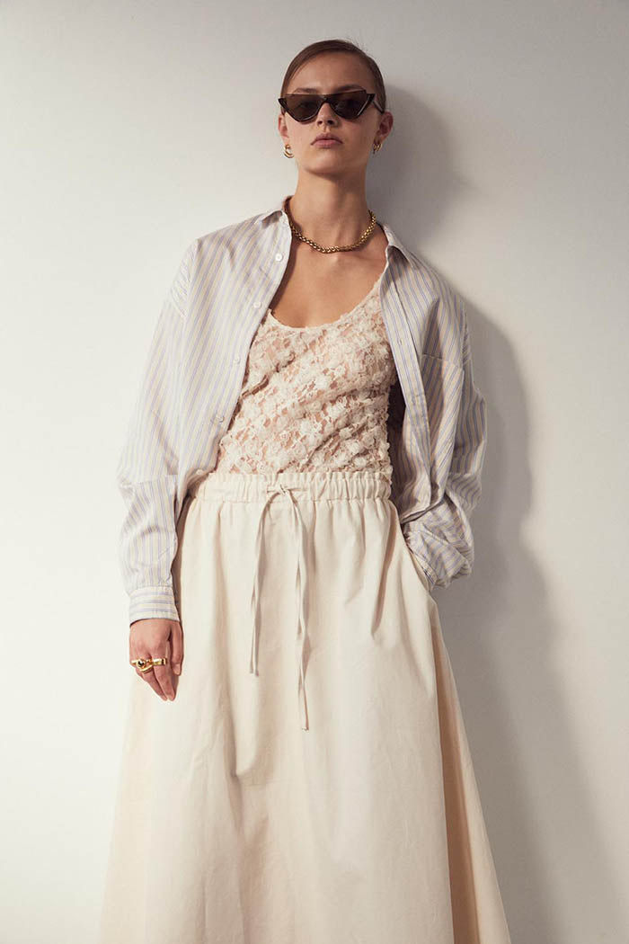 Muccia Shirt in Cream by BLANCA