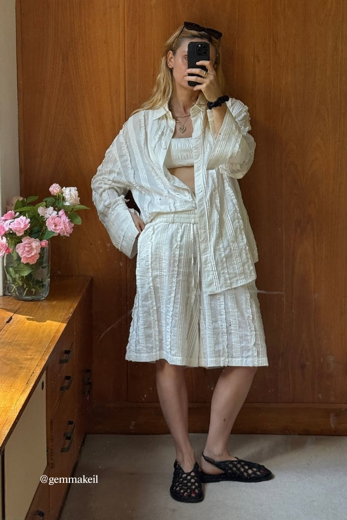 Cadence Shorts White