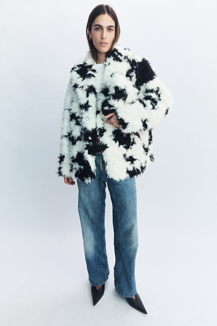 Eddy Fur Coat White Pre-Order