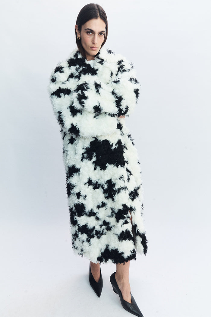 Catarina Fur Coat White Pre-Order