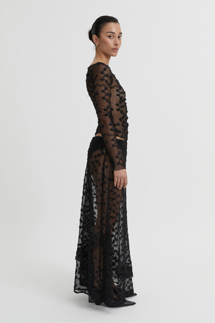 Giselle Lace Top Black
