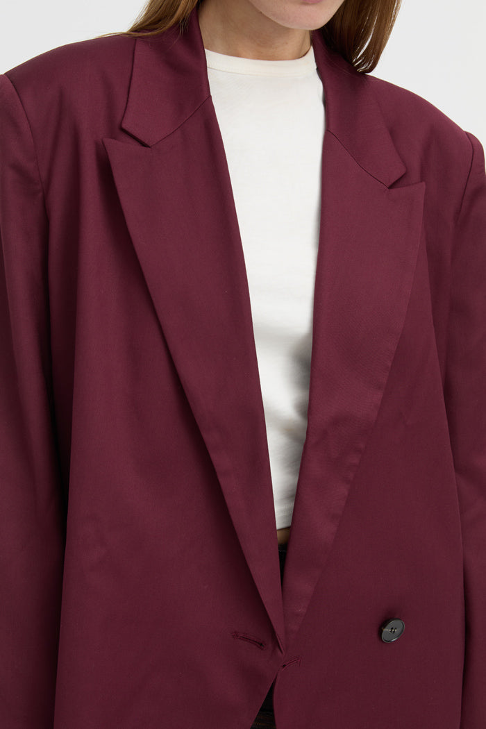 Lazara Blazer Burgundy