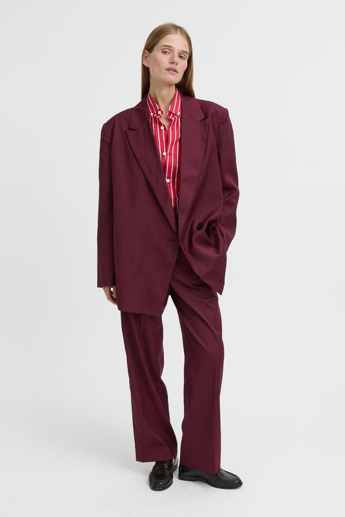 Lazara Blazer Burgundy