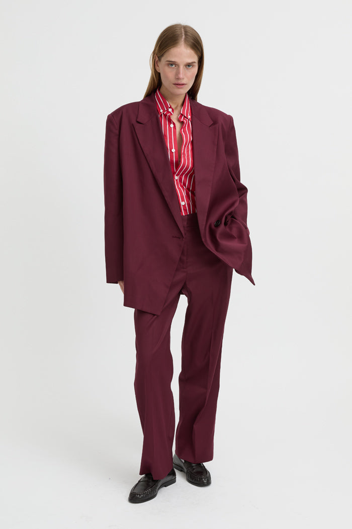 Lazara Blazer Burgundy