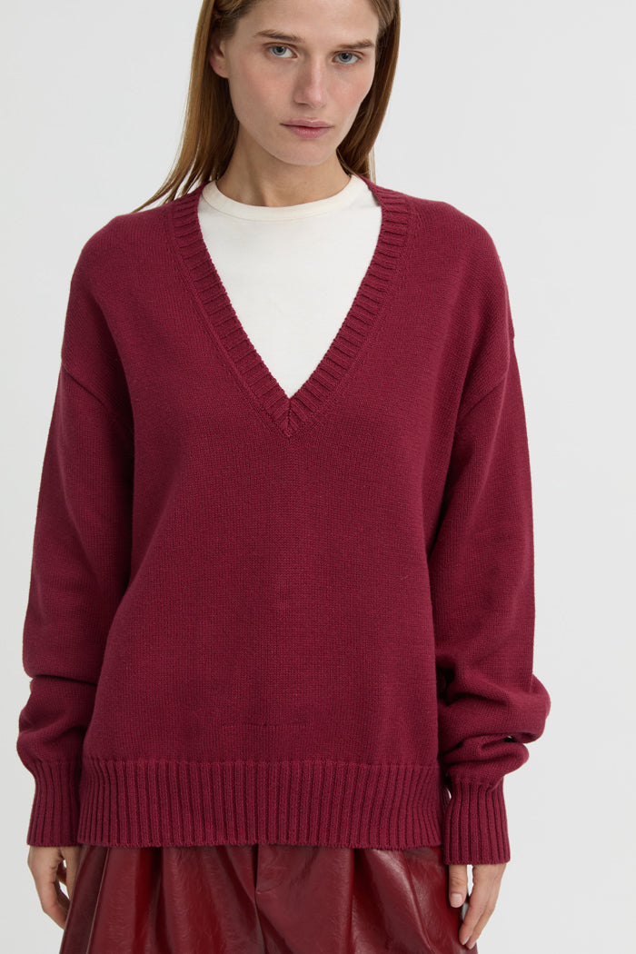Elowen Sweater Burgundy