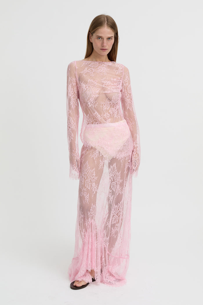 Giselle Lace Top Pink