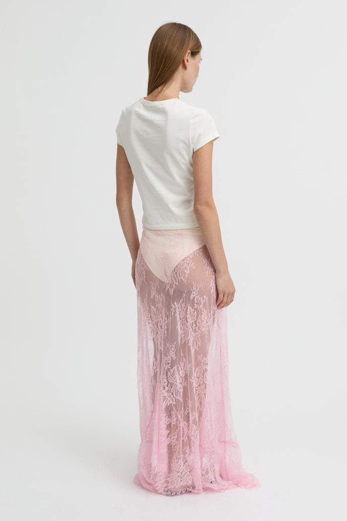 Veda Lace Skirt Pink