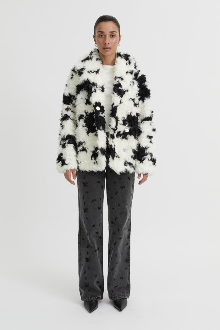 Eddy Fur Coat White