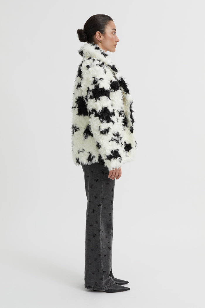 Eddy Fur Coat White