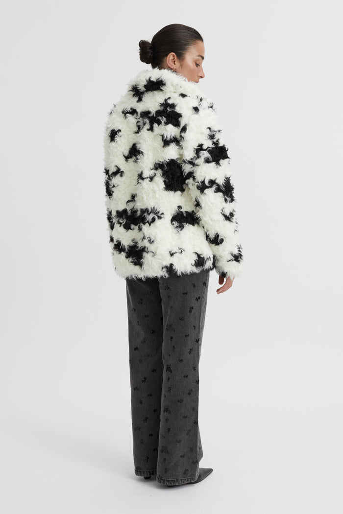 Eddy Fur Coat White