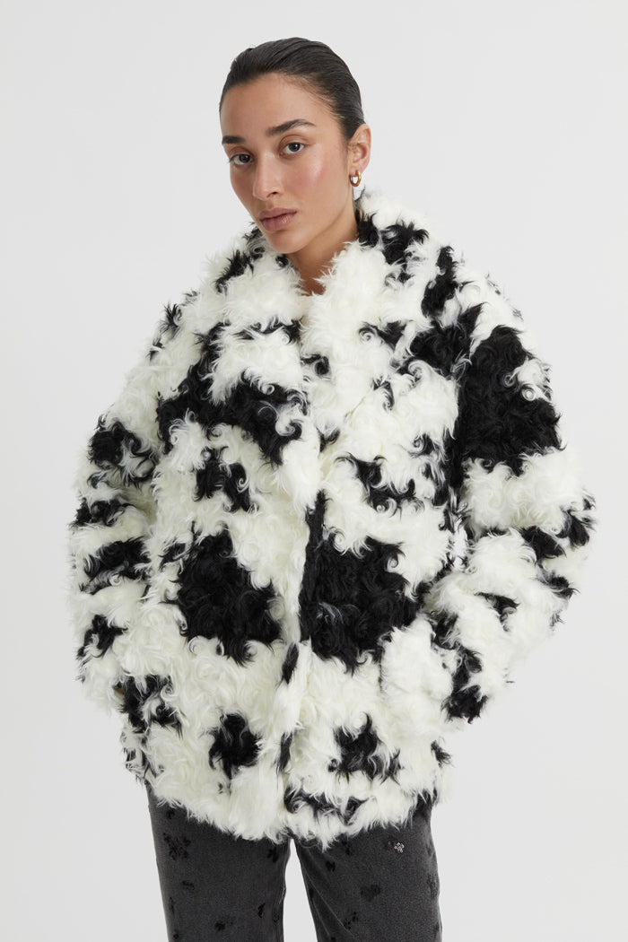 Eddy Fur Coat White