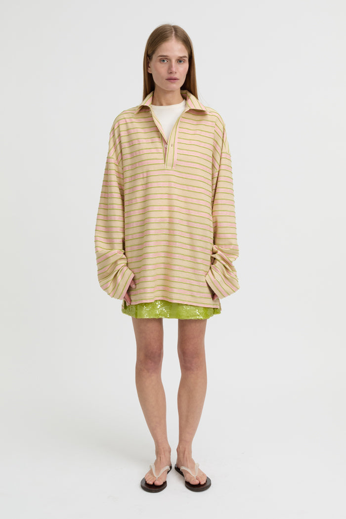 Wynn Polo Top Beige