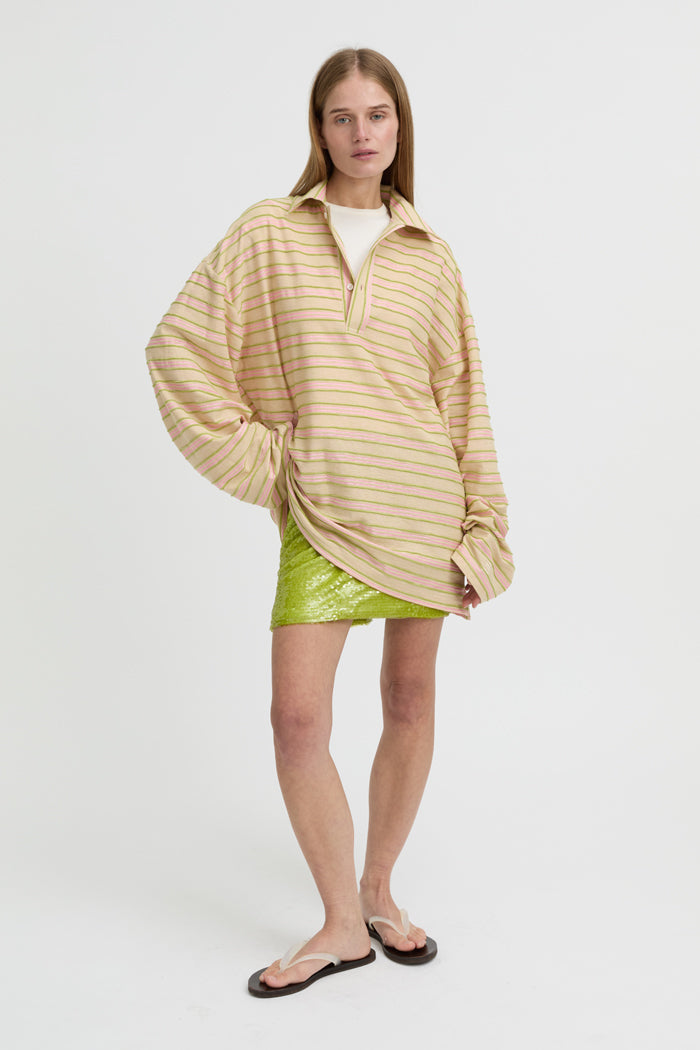 Wynn Polo Top Beige