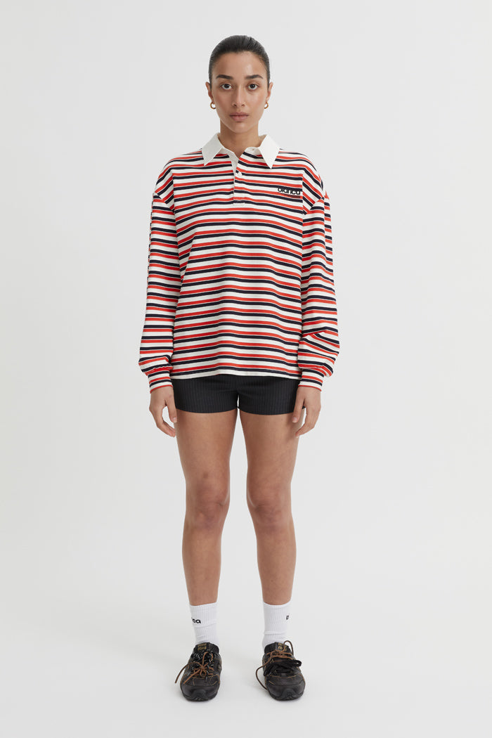 Ellie Polo Top Red