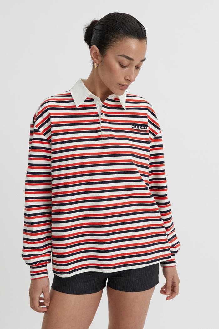 Ellie Polo Top Red