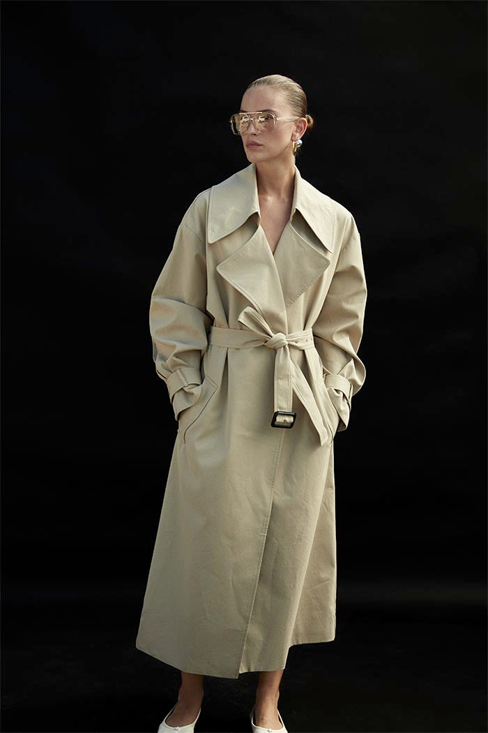 Anne Trench in Beige