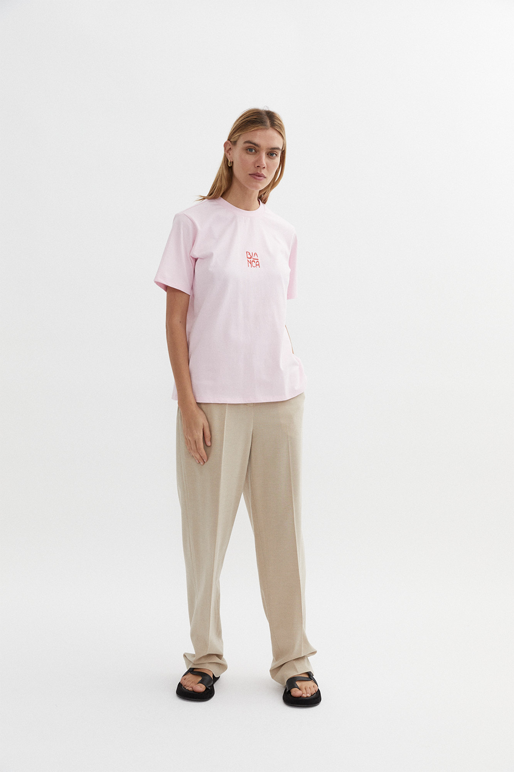 Graphic Tee in Pink - BLANCA