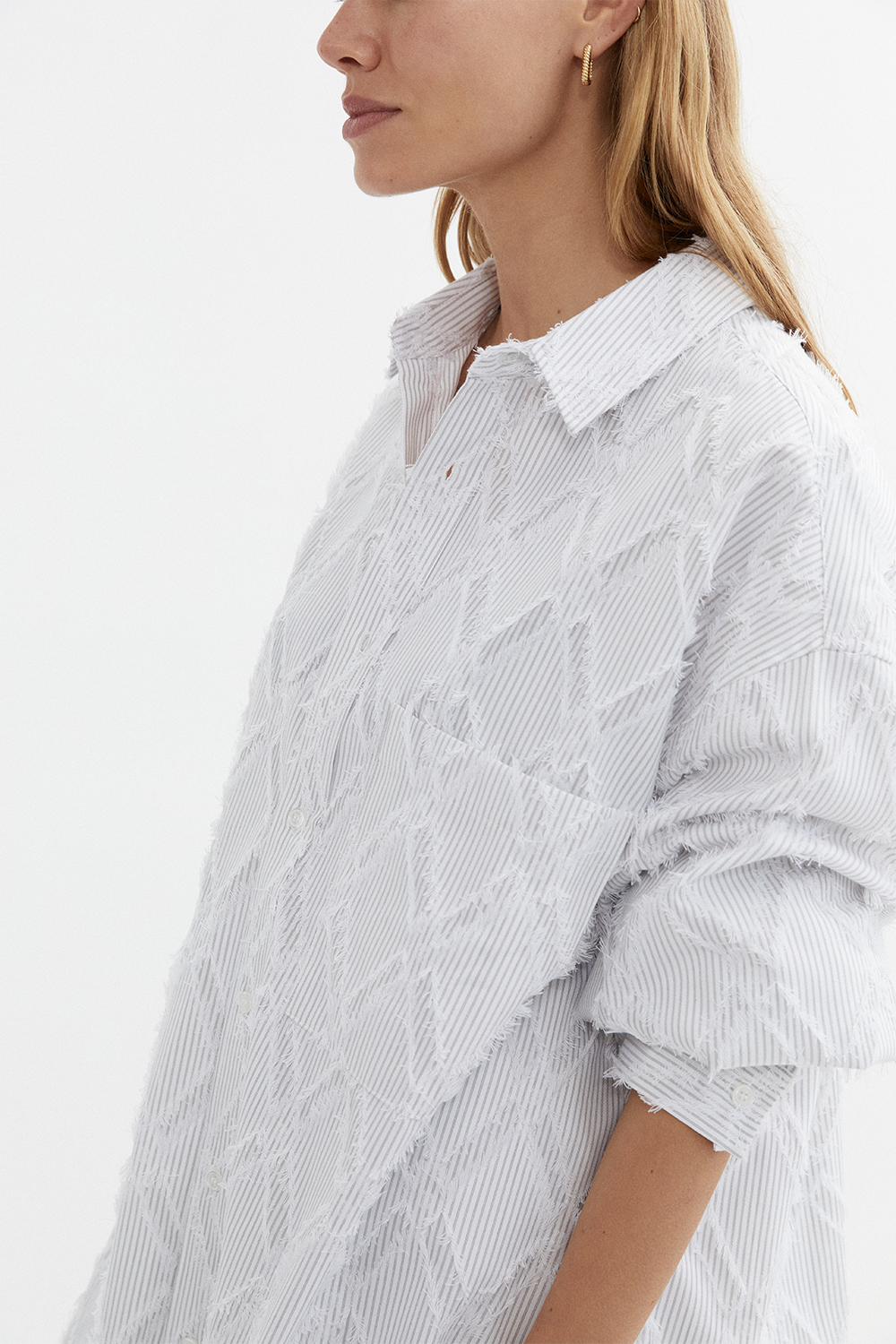 Jasmine Shirt in Grey - BLANCA