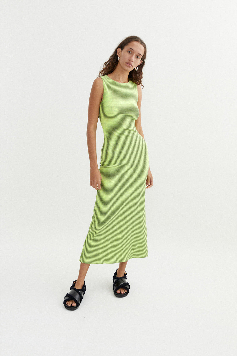 Anna Dress in Lime by BLANCA