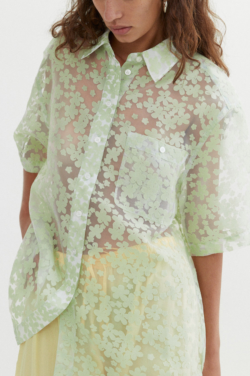 Astra Shirt in Green by BLANCA