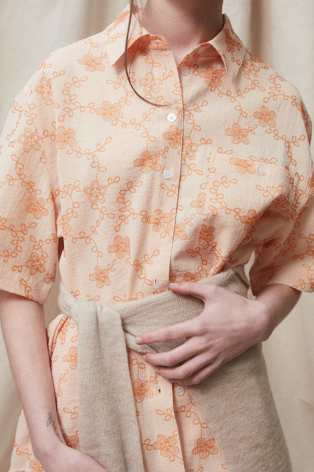 Rosana Shirt in Apricot by BLANCA