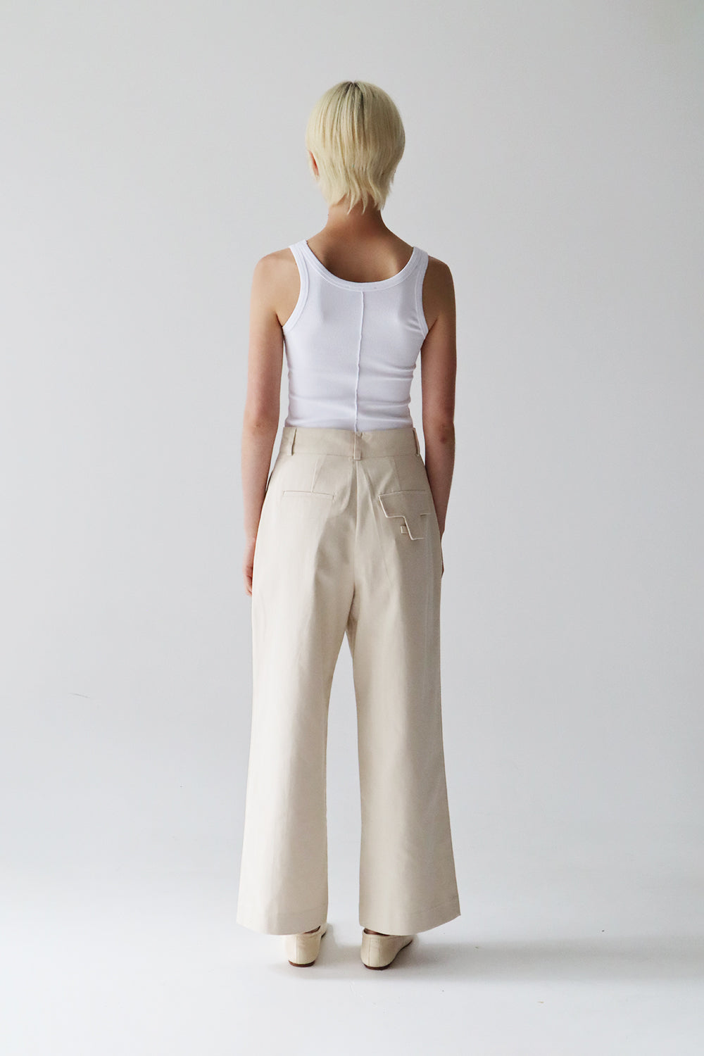 Vittoria Pants Cream Blanca Studio