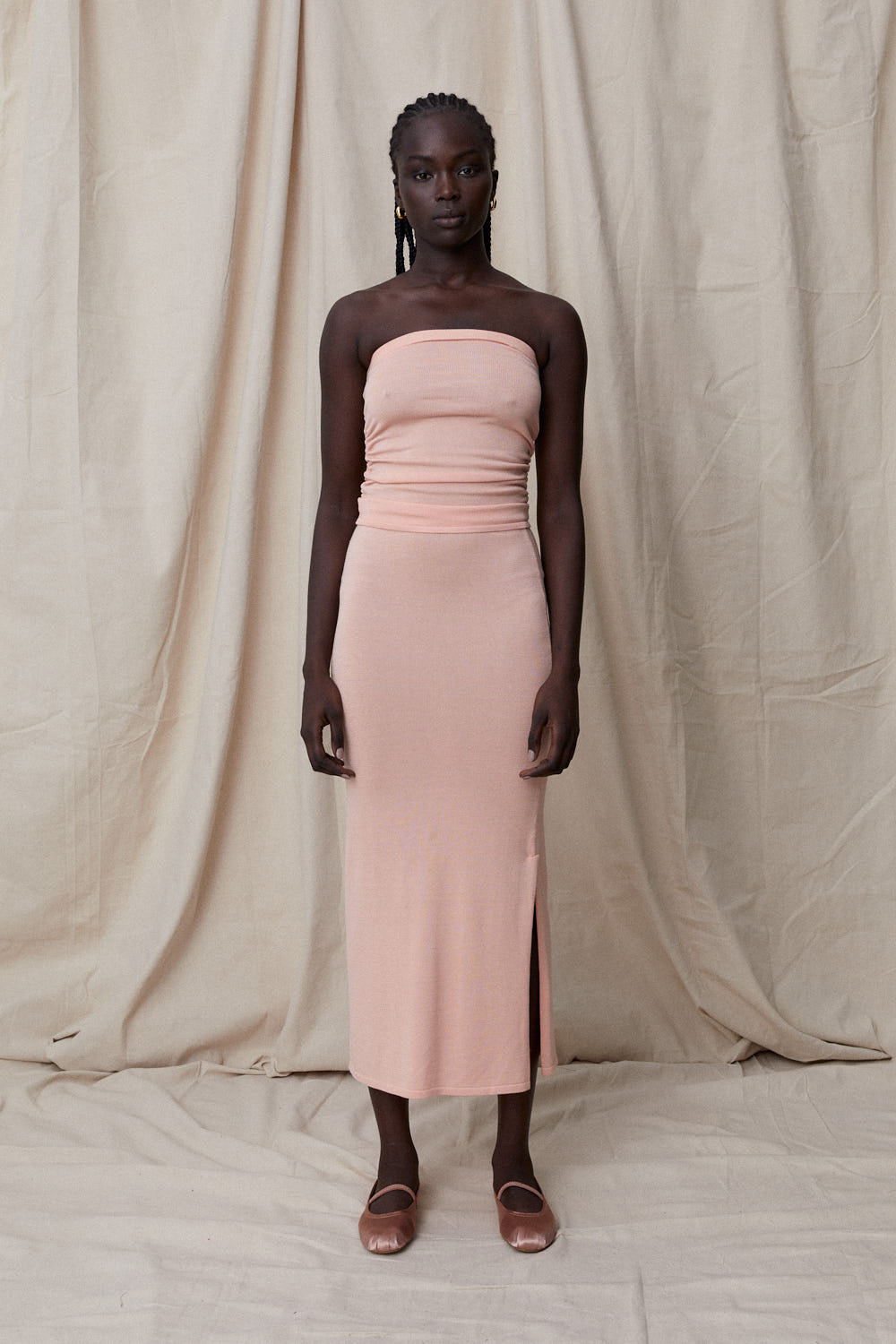 Aldina Skirt in Apricot by BLANCA