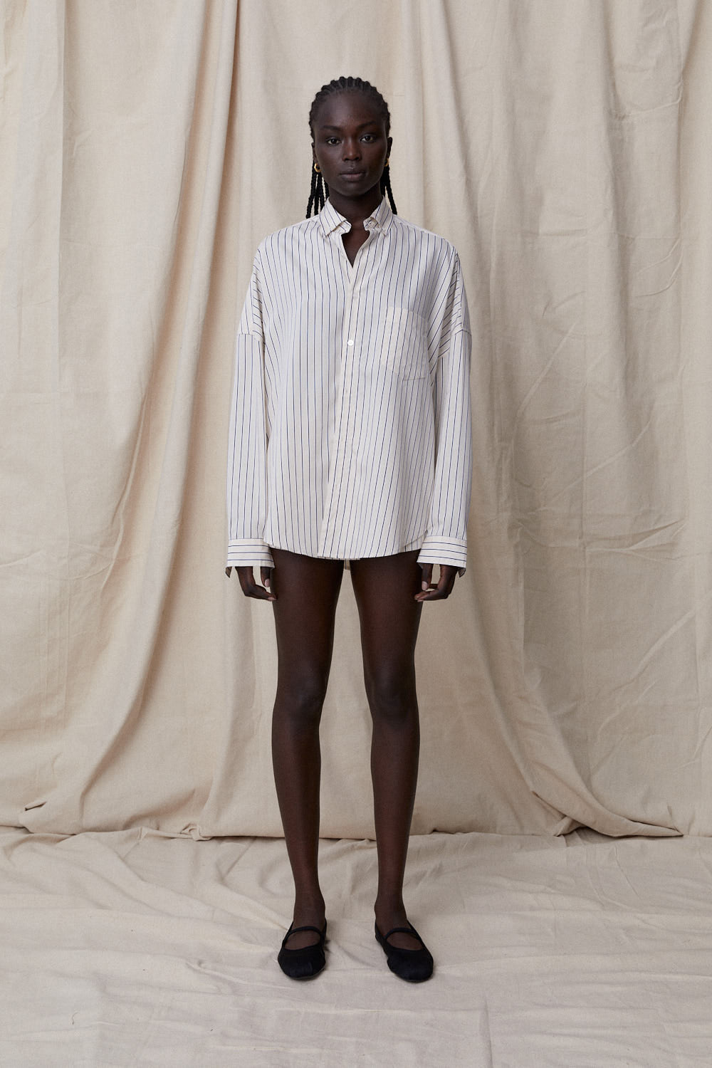 Constantina Shirt in Cream by BLANCA
