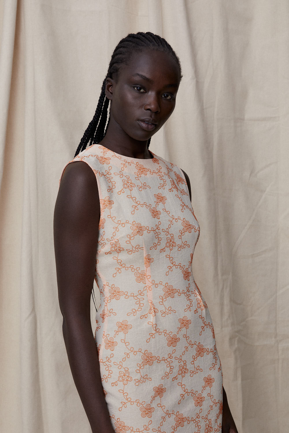 Rosana Dress in Apricot by BLANCA