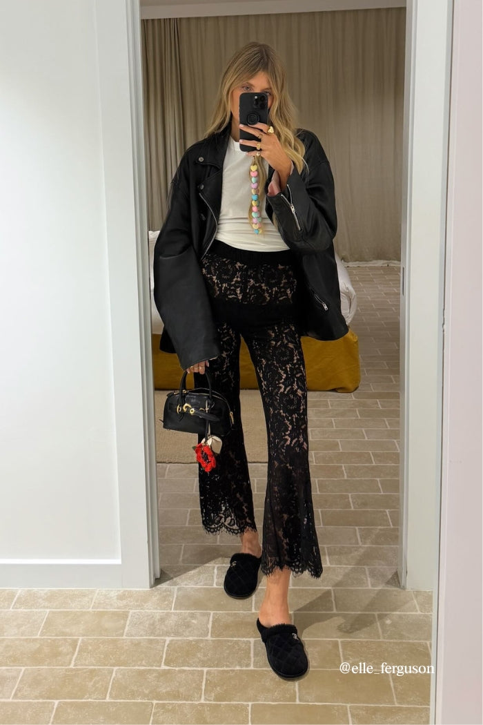 Zanzi Lace Pants Black Pre-Order