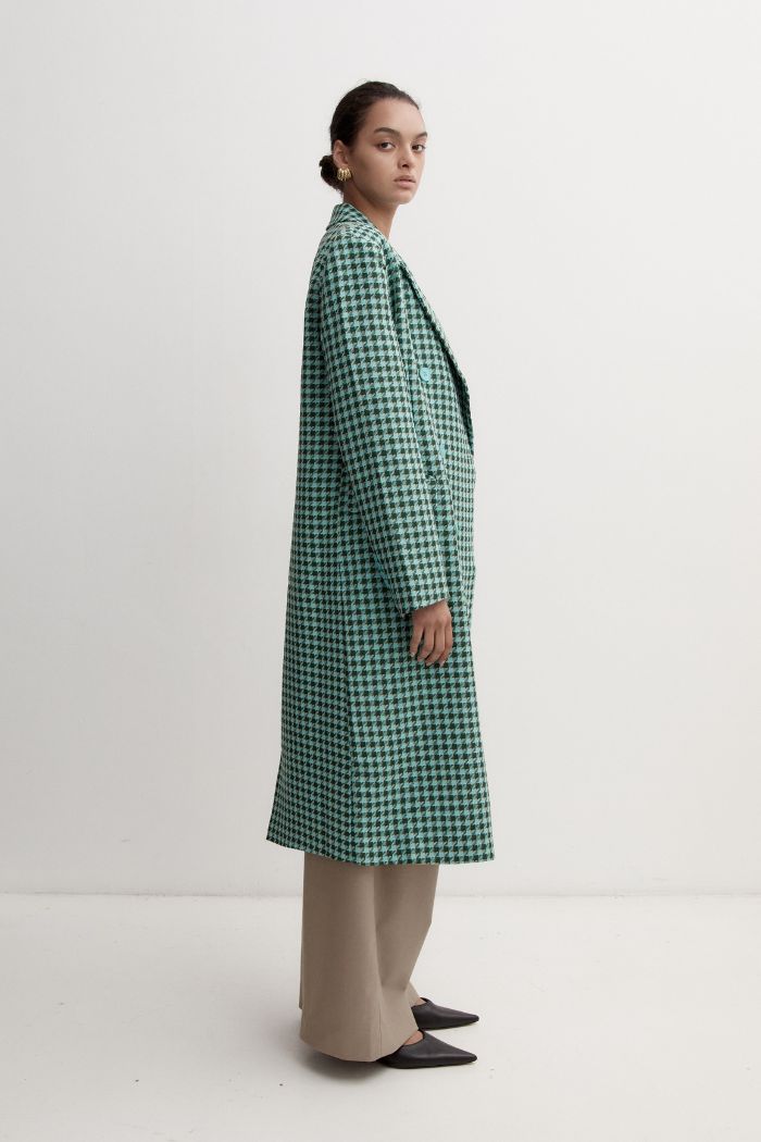 Carmen Coat in Aqua