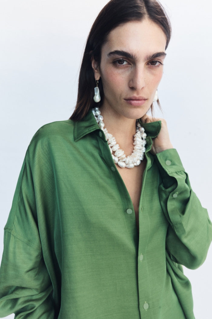 Celine Shirt Green