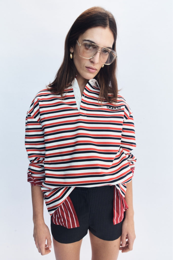 Ellie Polo Top Red