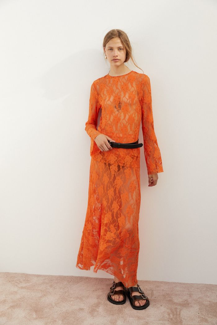 Ferra Skirt in Orange