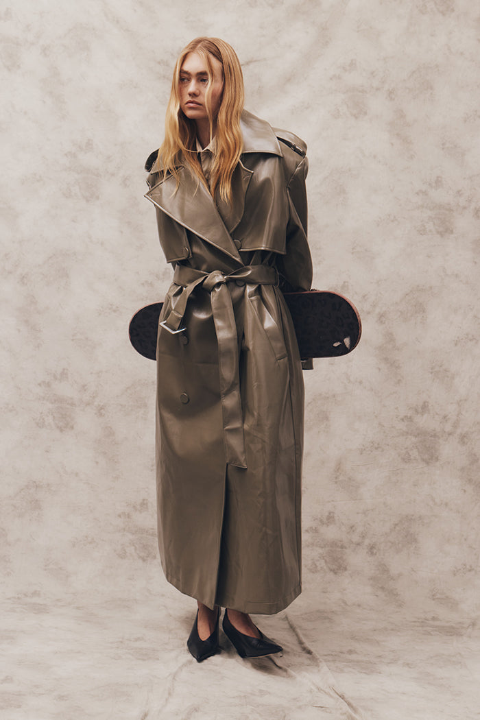 Hailey Trench Olive