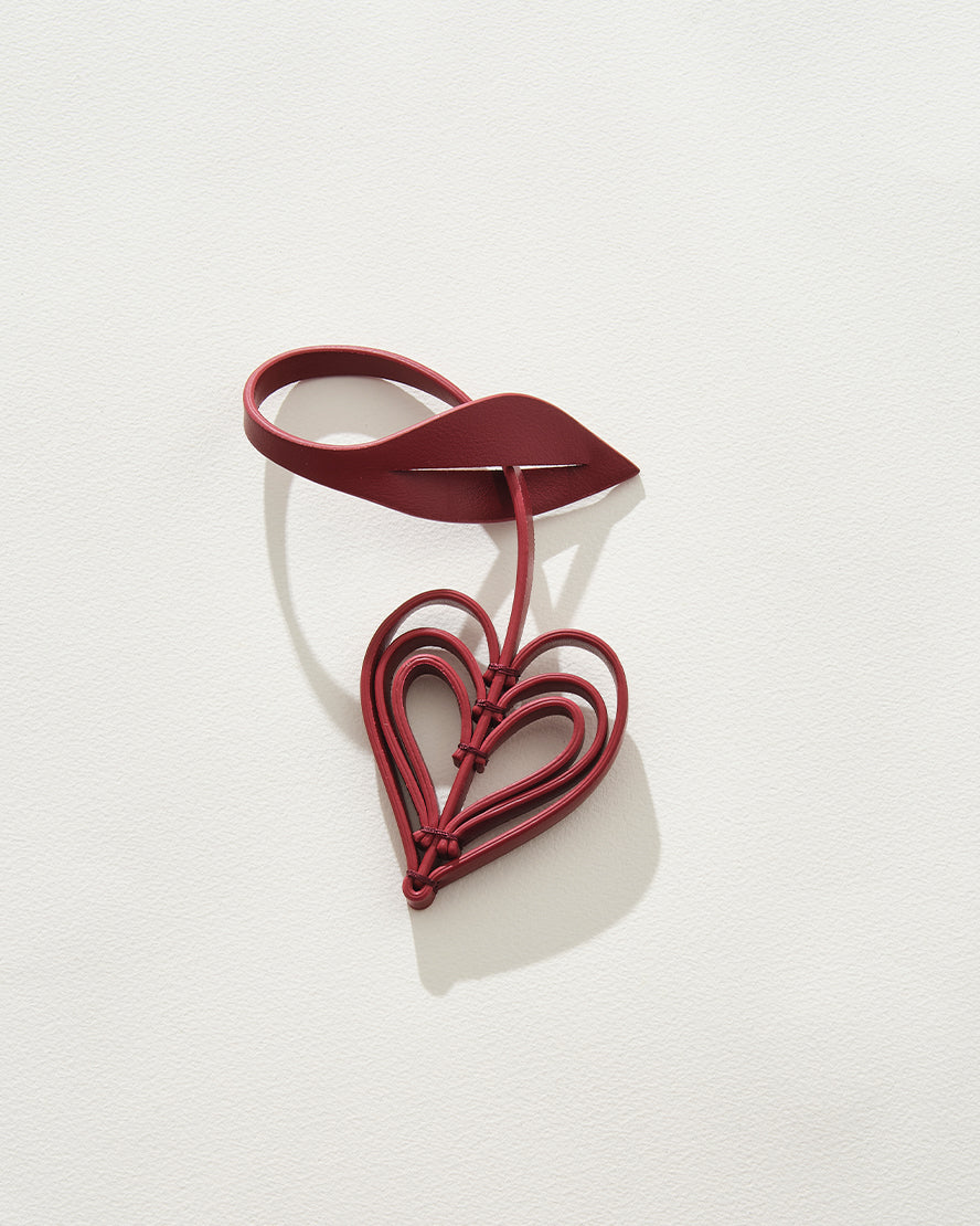 Heart Leather Charm