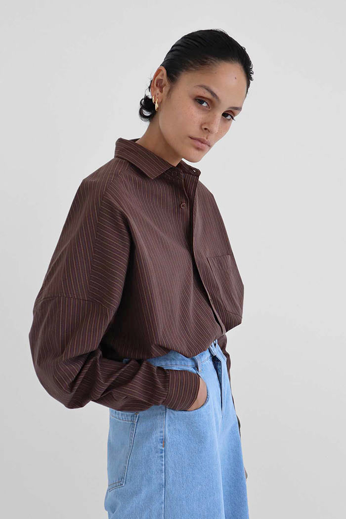 Klara Shirt in Brown