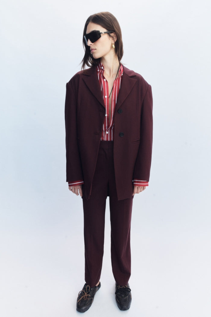 Lazara Blazer Burgundy