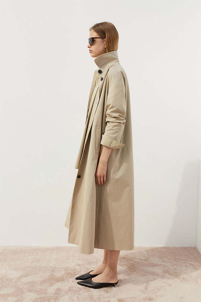 Moira Trench in Beige