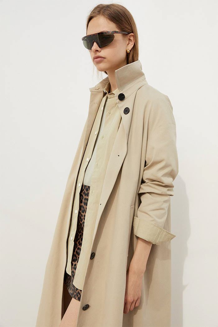 Moira Trench in Beige