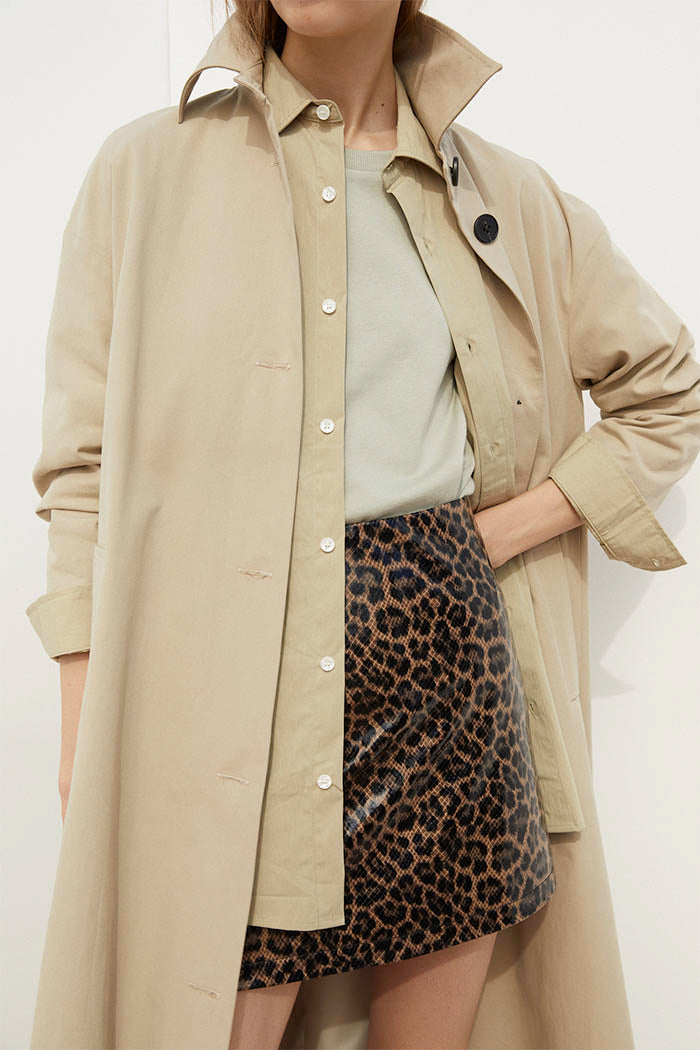 Moira Trench in Beige