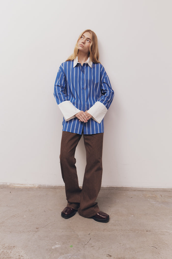 Opal Shirt Blue/White