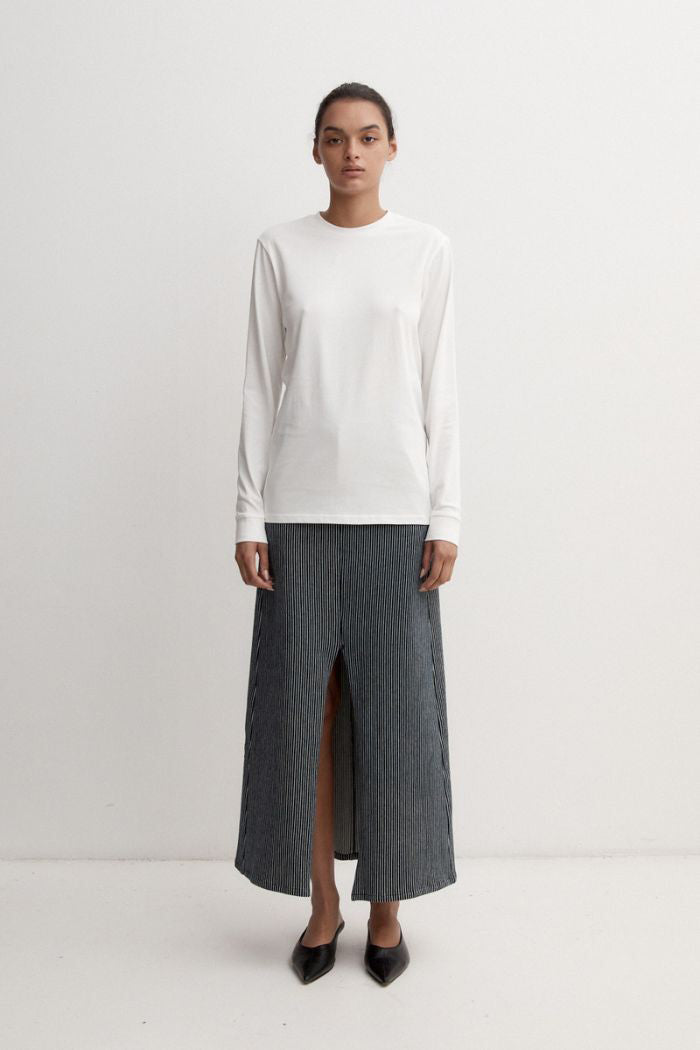 Prawn Cocktail LS Tee White