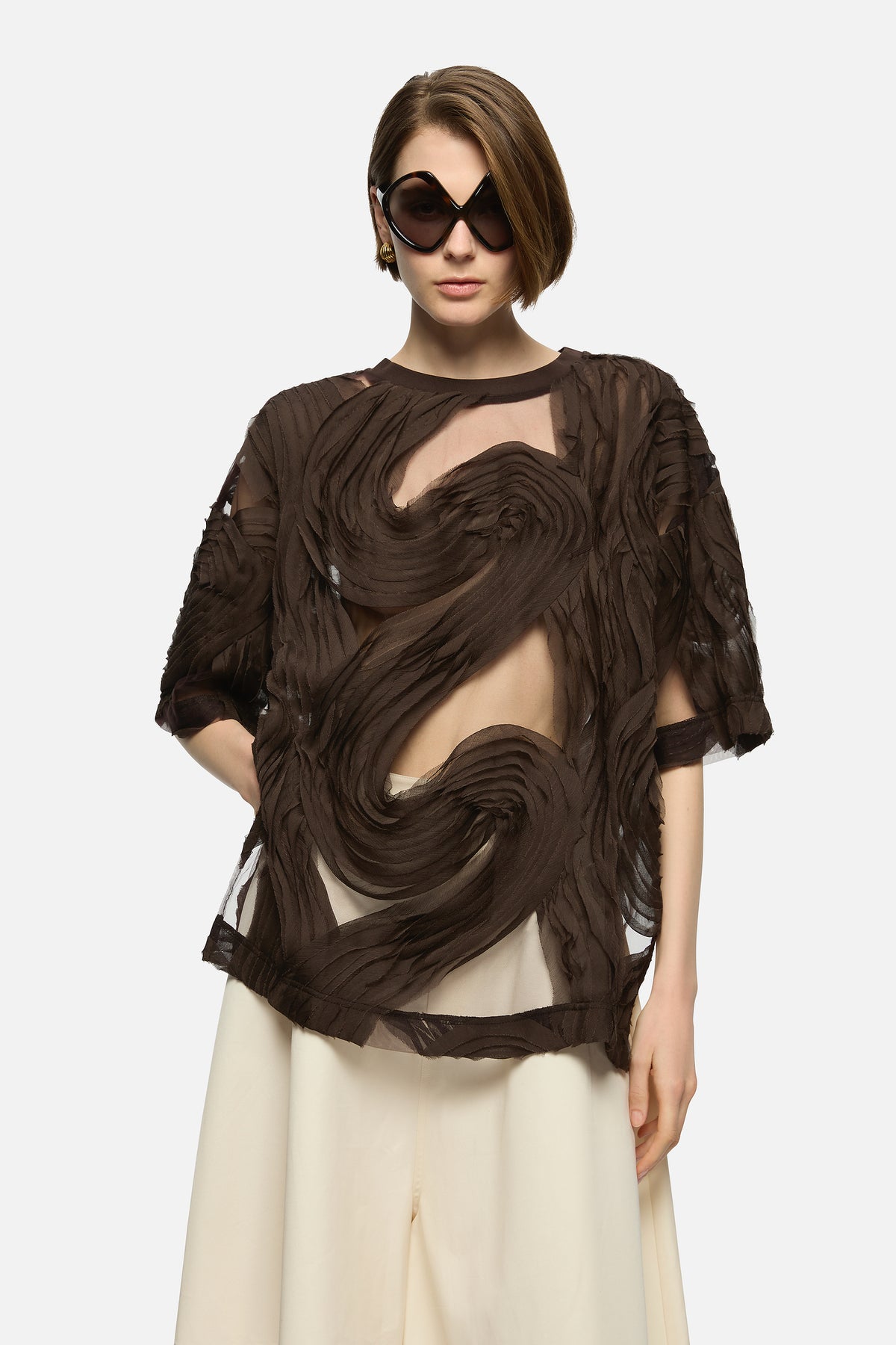 Delmare Top Brown