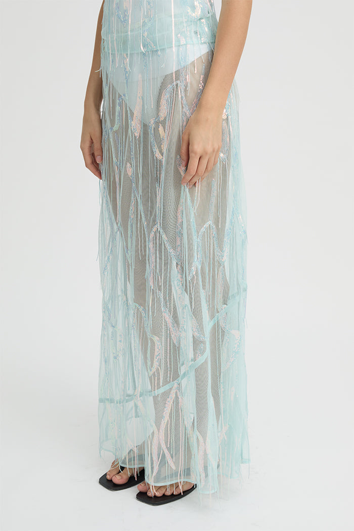 Hazel Skirt Turquoise – Blanca Studio