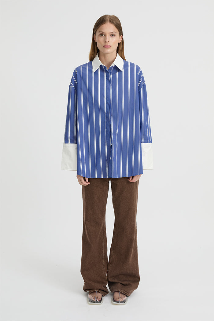 Opal Shirt Blue/White