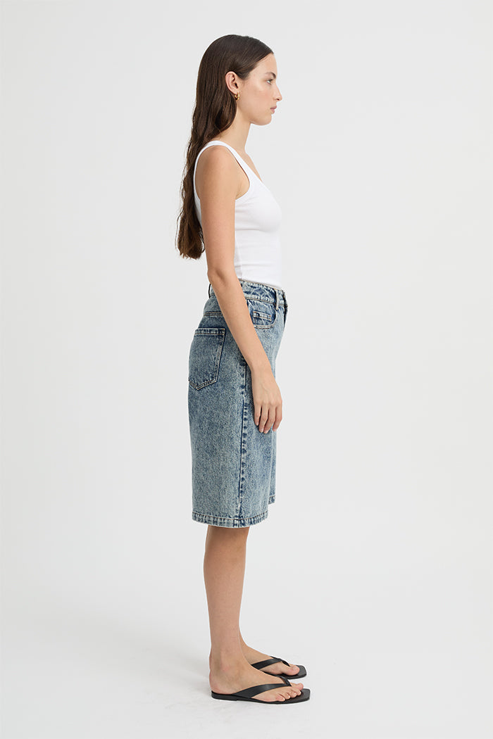 Velo Shorts Washed Denim