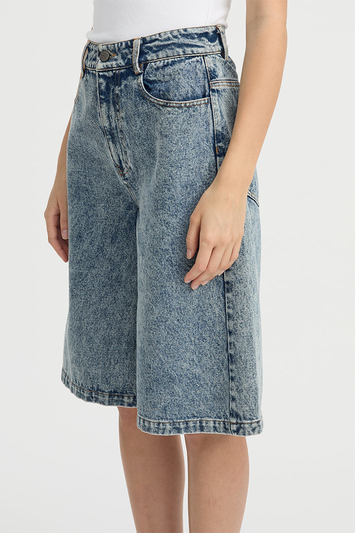 Velo Shorts Washed Denim