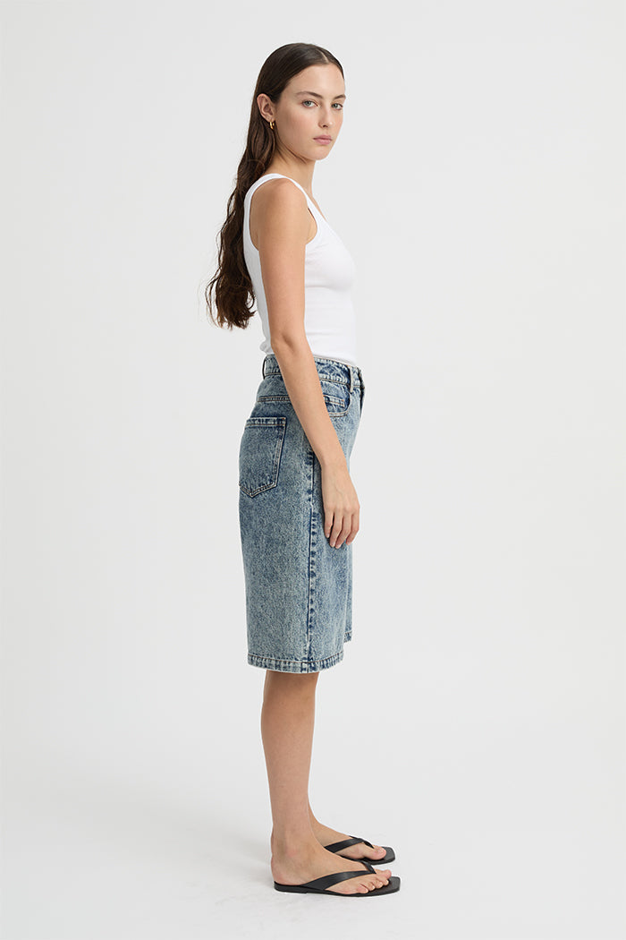 Velo Shorts Washed Denim