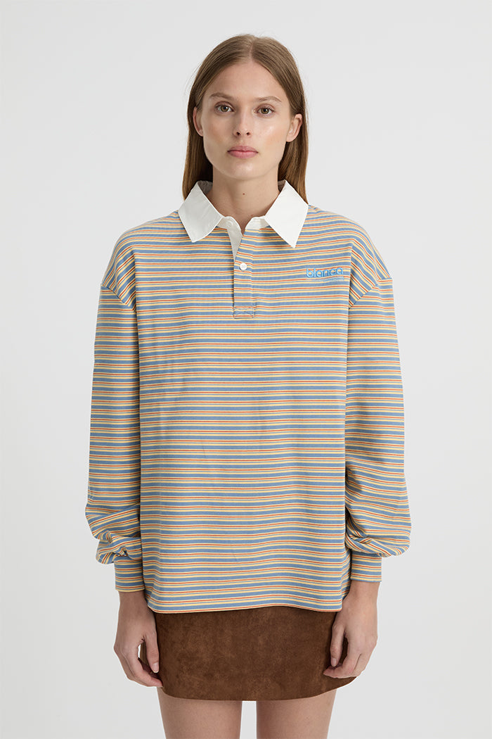 Ellie Polo Top Blue